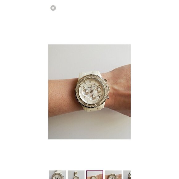 Michael Kors MK5300 Wrist Watch for Women white band - Picture 6 of 9